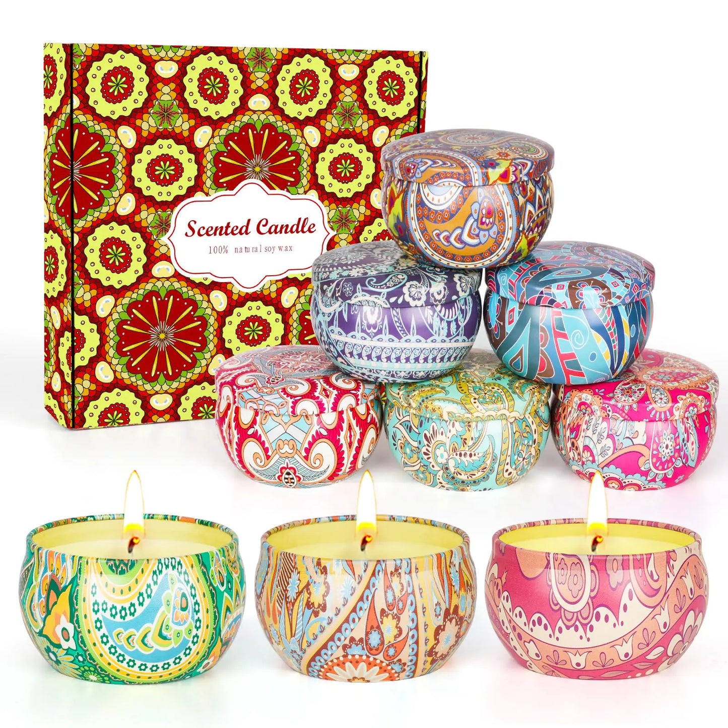 Scented Candles Gift Set, 9 Pack