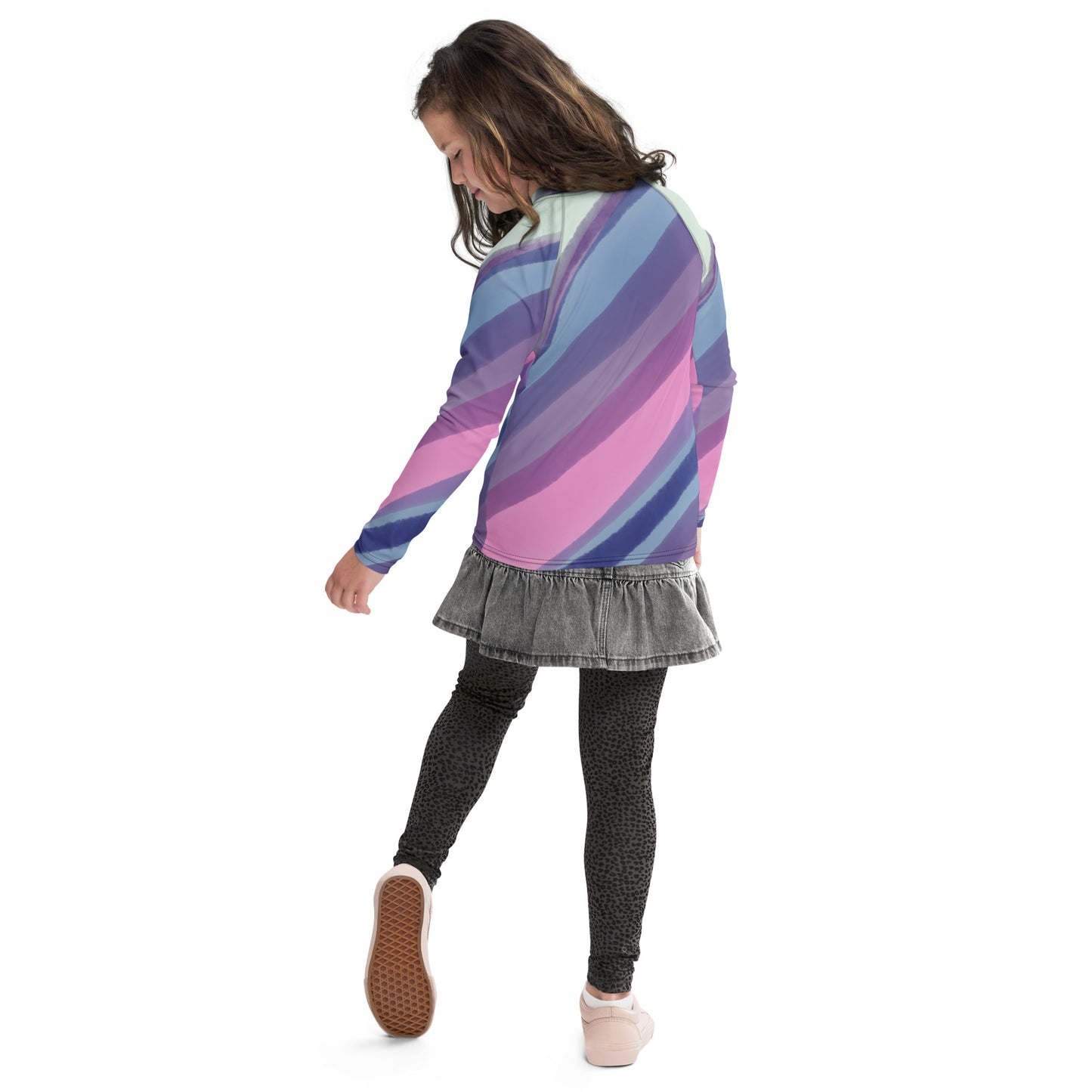 Swimear - Multi-colour Girls' Rash Guard, T8-16