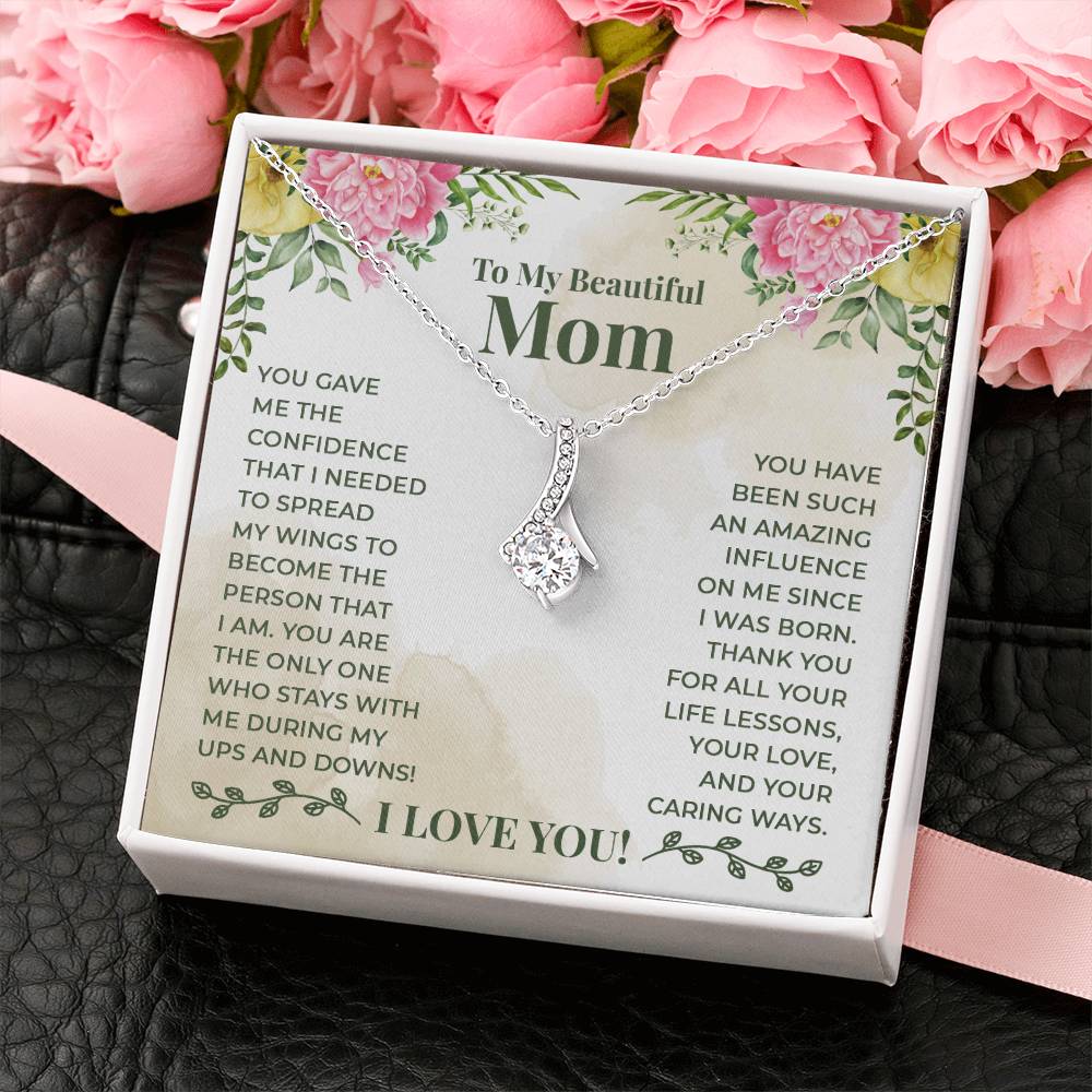To My Beautiful Mum - Alluring Beauty Necklace
