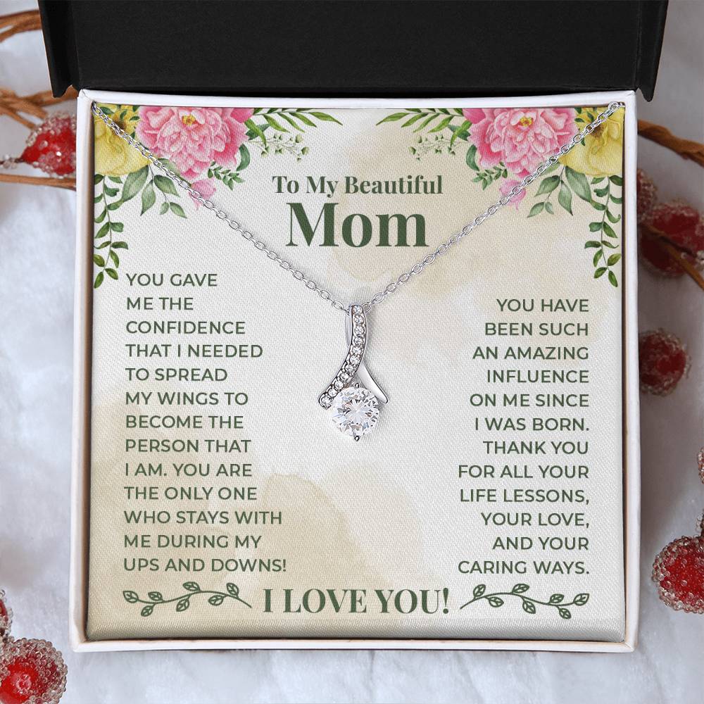 To My Beautiful Mum - Alluring Beauty Necklace