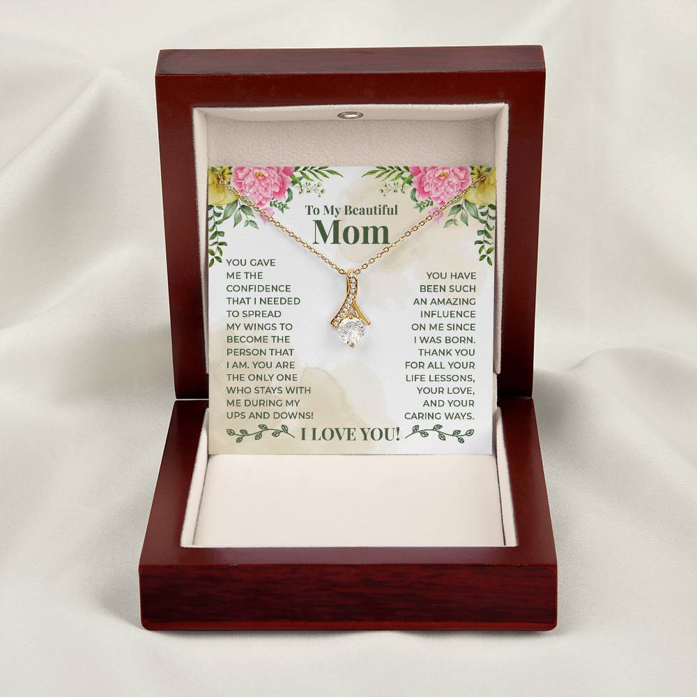 To My Beautiful Mum - Alluring Beauty Necklace