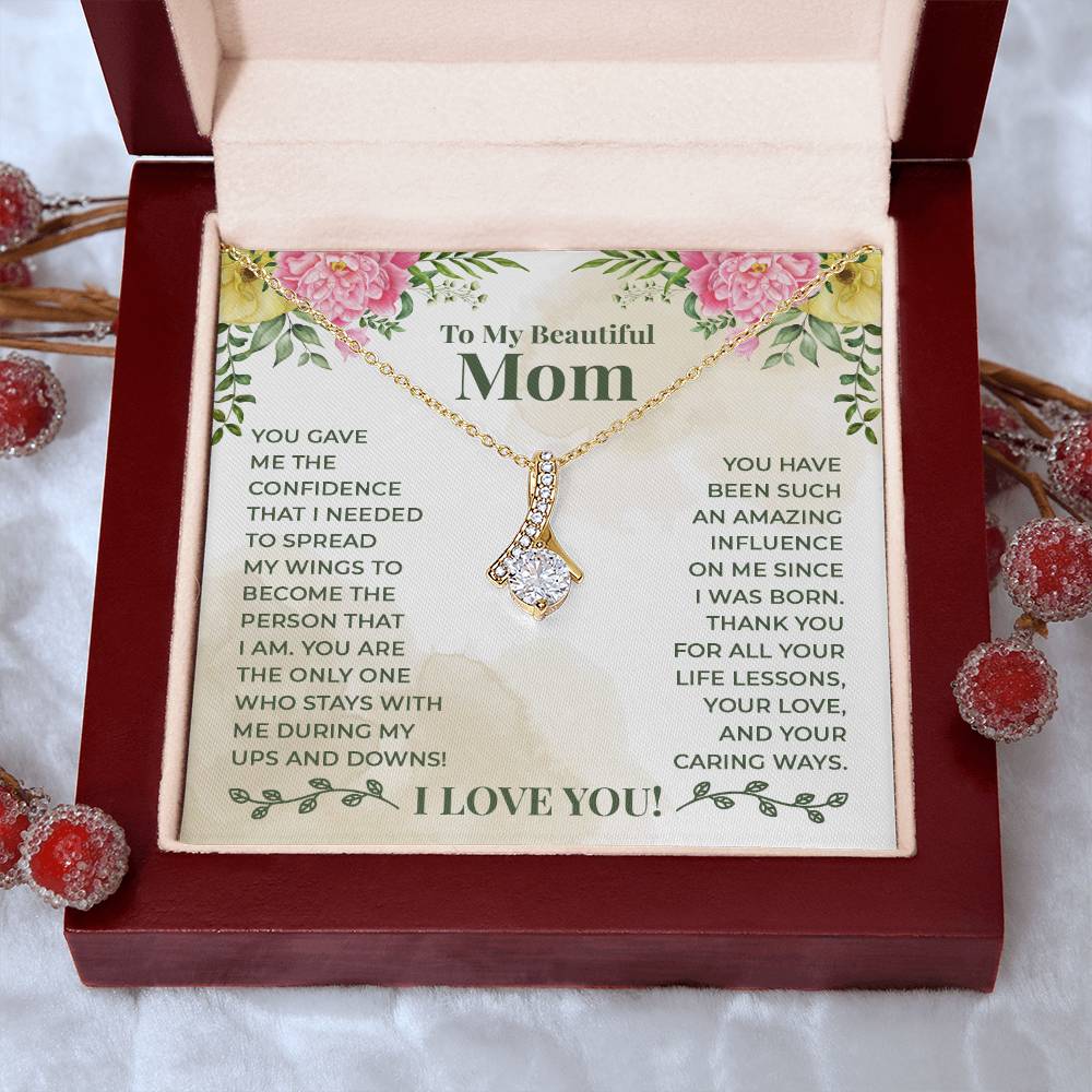 To My Beautiful Mum - Alluring Beauty Necklace