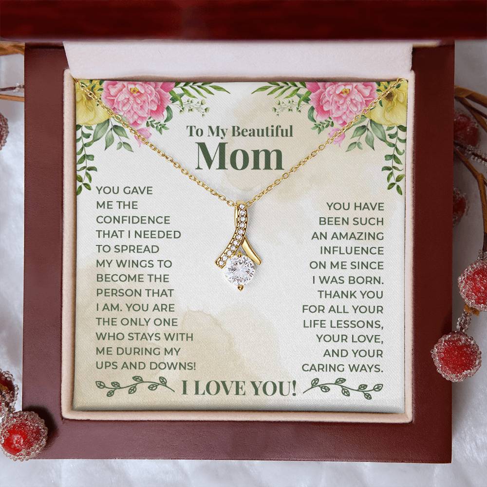 To My Beautiful Mum - Alluring Beauty Necklace