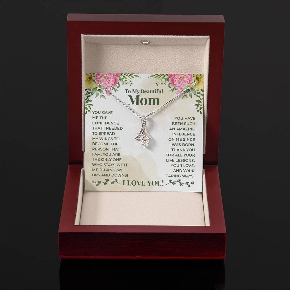 To My Beautiful Mum - Alluring Beauty Necklace