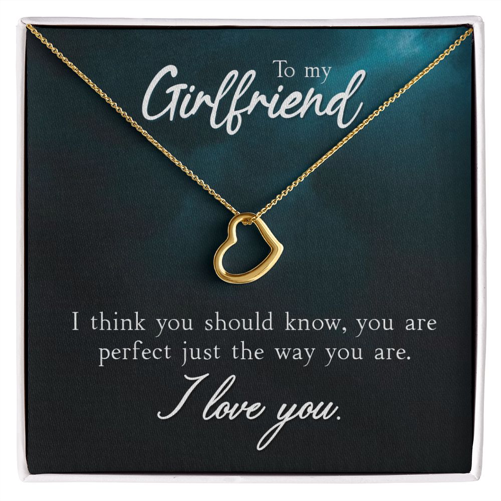 To My Girlfriend - Lovely Heart Necklace