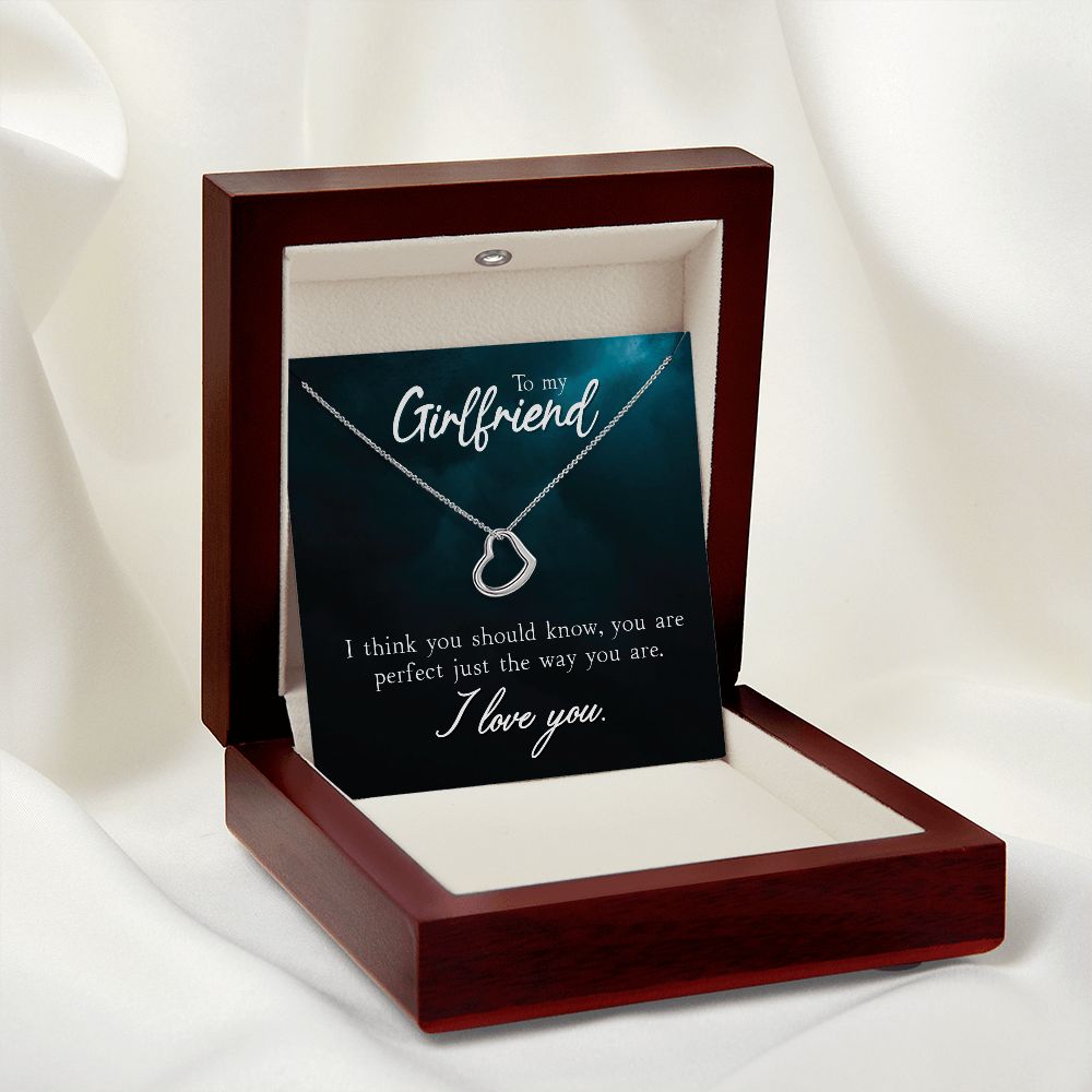 To My Girlfriend - Lovely Heart Necklace