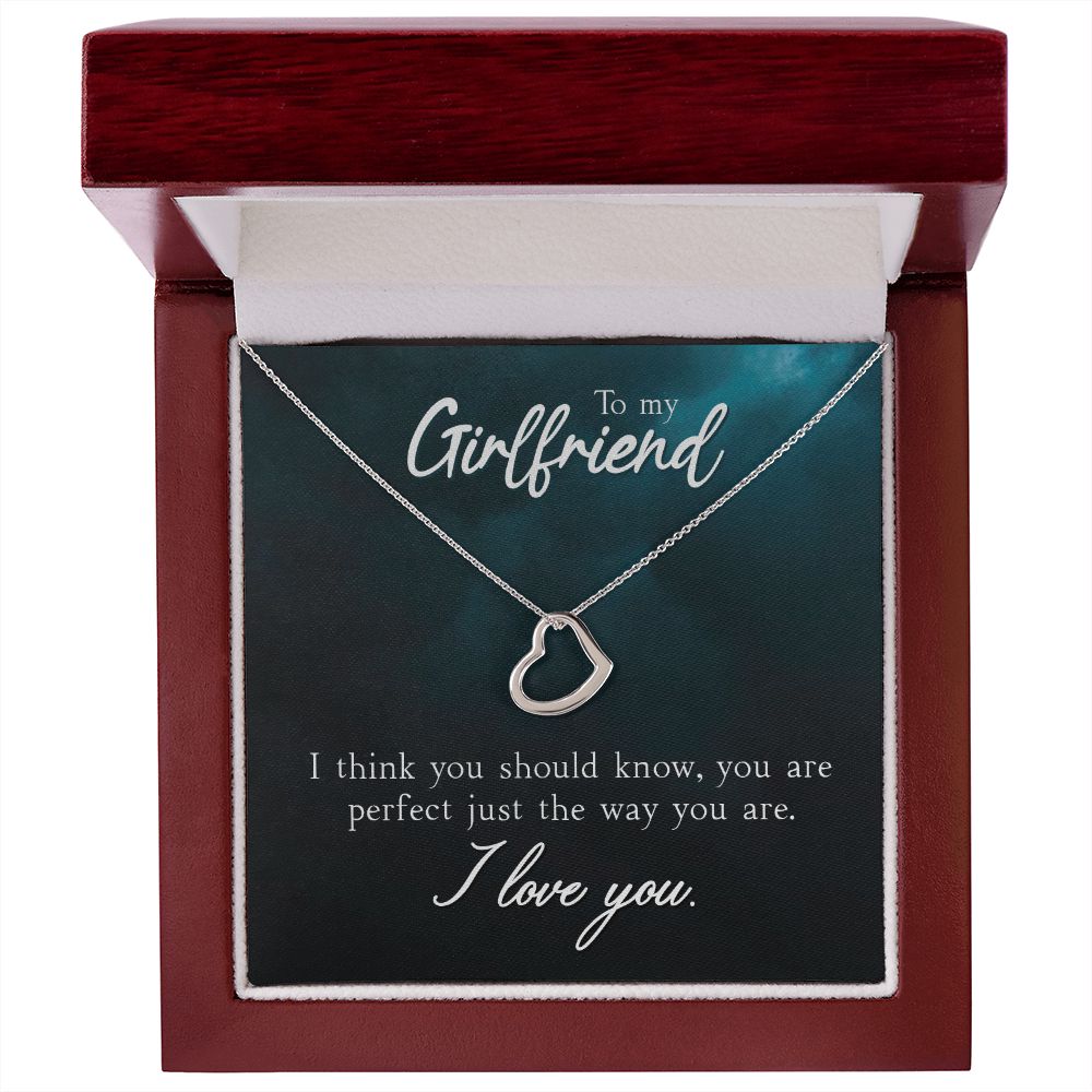 To My Girlfriend - Lovely Heart Necklace