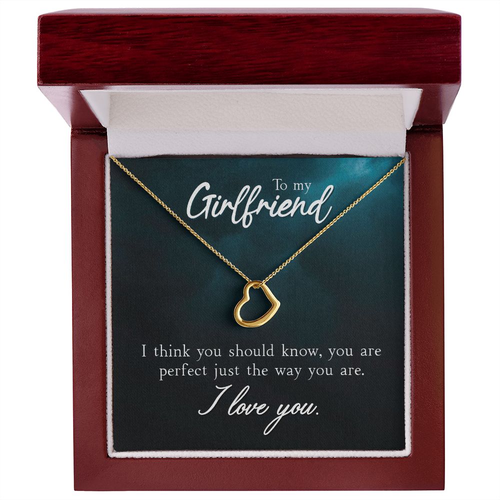 To My Girlfriend - Lovely Heart Necklace