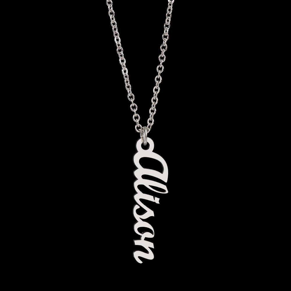 To Grandma - Vertical Name Necklace