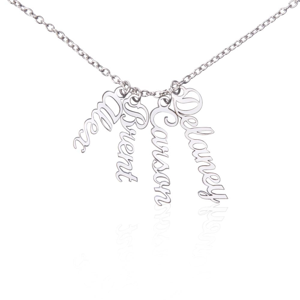 To Grandma - Vertical Name Necklace