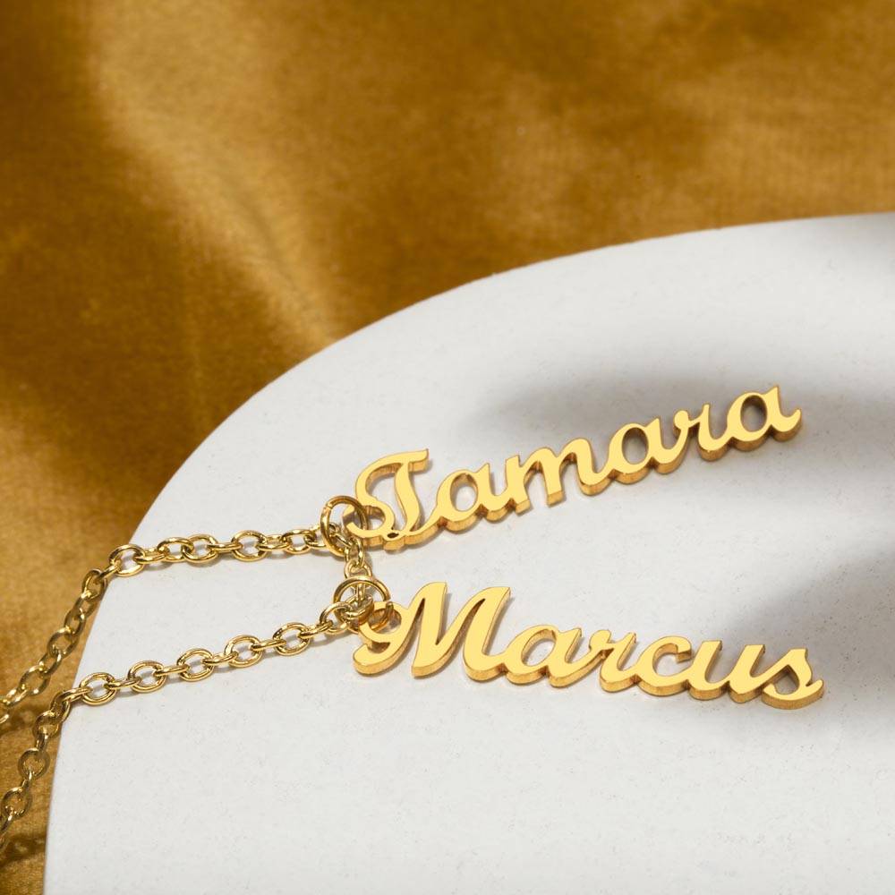 To Grandma - Vertical Name Necklace