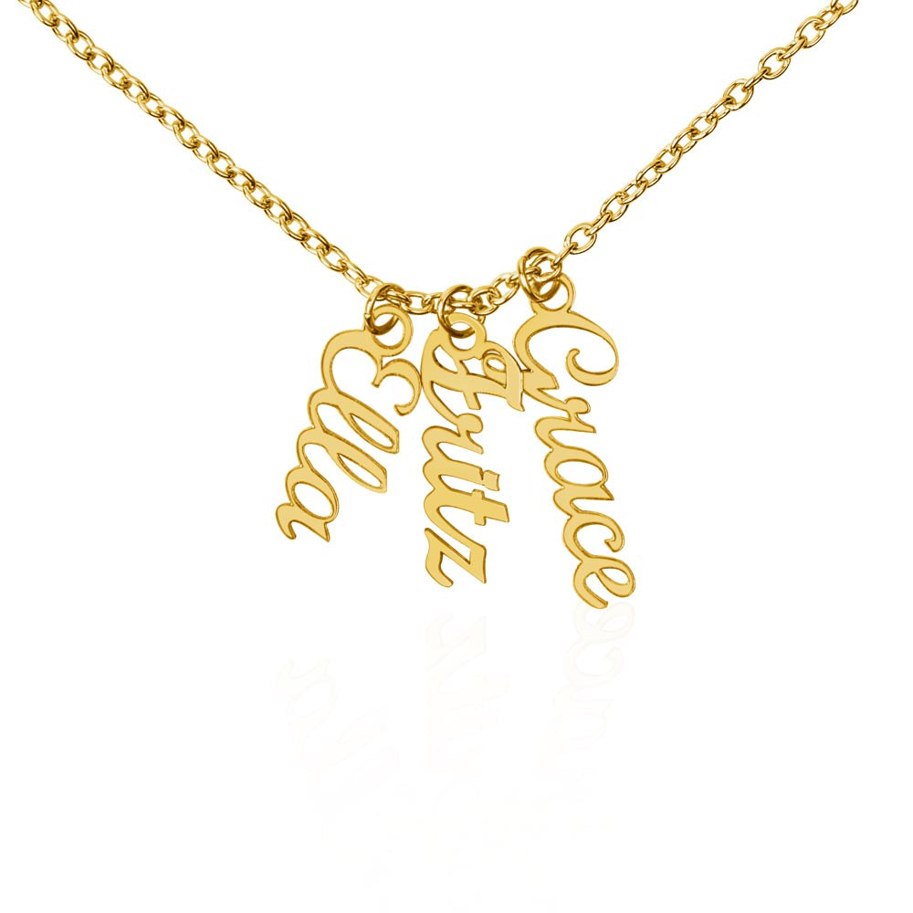 To Grandma - Vertical Name Necklace