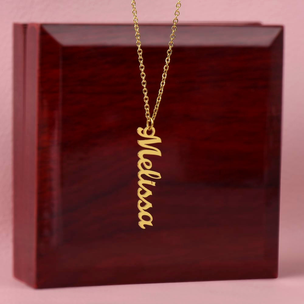 To Grandma - Vertical Name Necklace