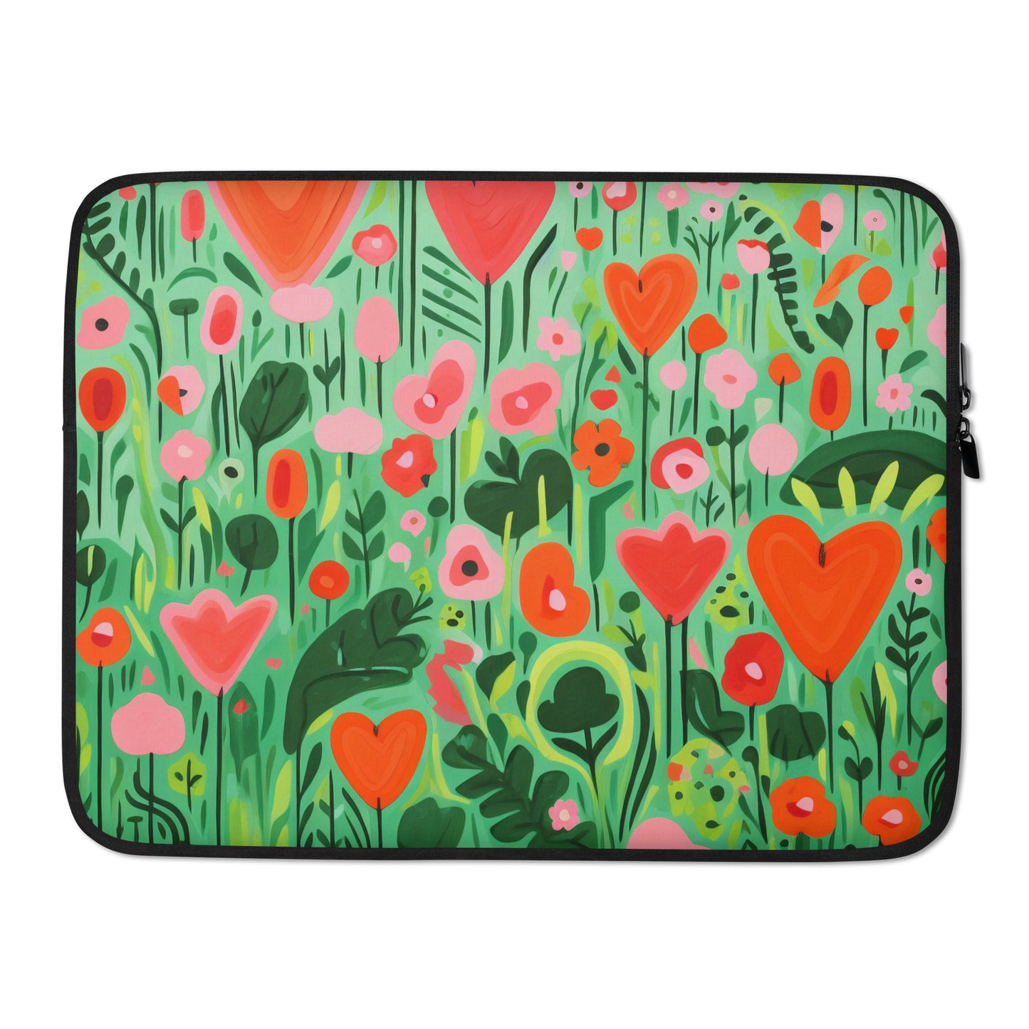 Floral Green Laptop Sleeve