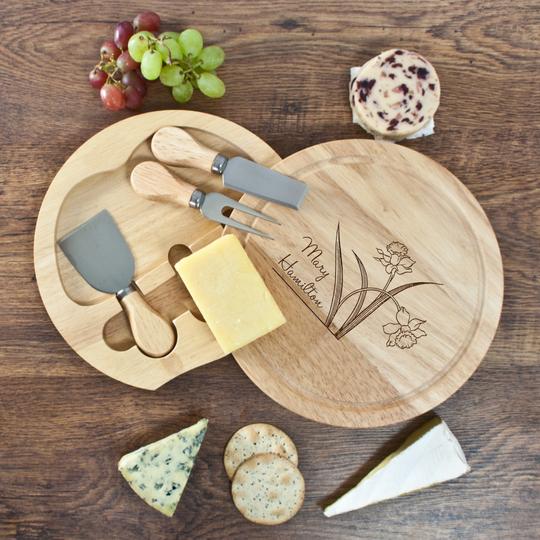 Love Makes The World Go Round Cheese Board Set