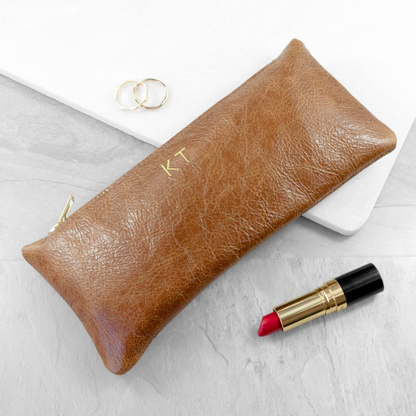 Luxury Slimline Leather Clutch Bag