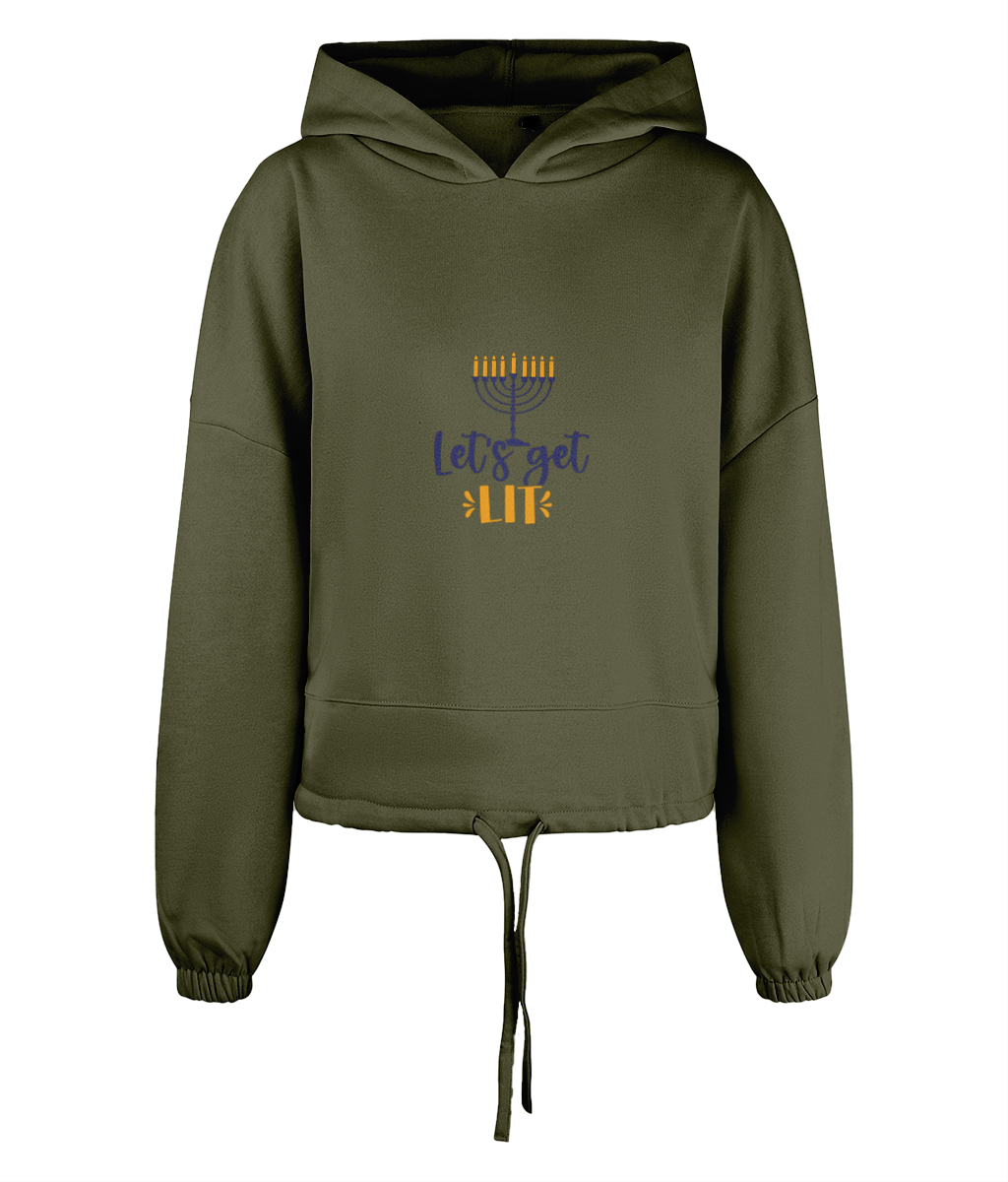 Women's Hoodie - Hanukkah, Let's Get Lit