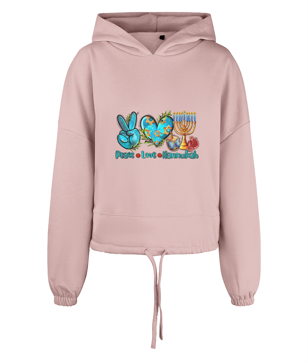 Women's Hoodie - Peace, Love, Hanukkah
