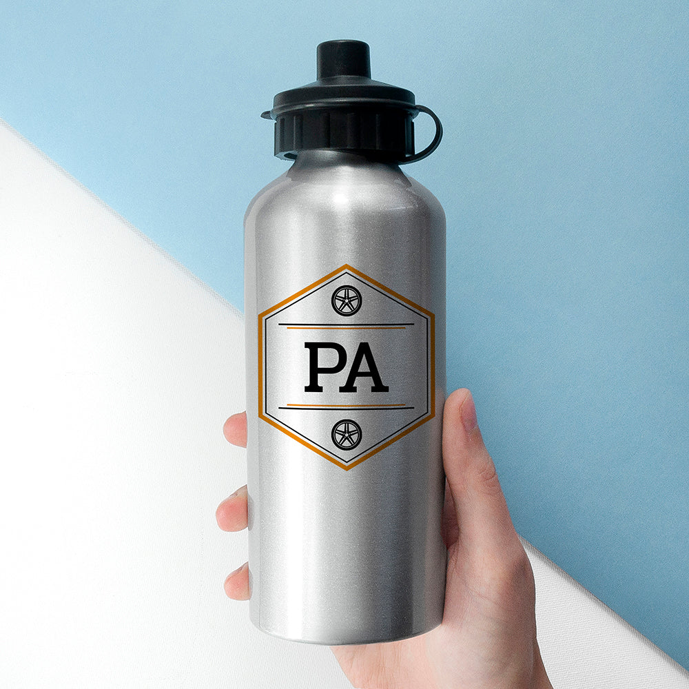 Personalised Silver Water Bottle
