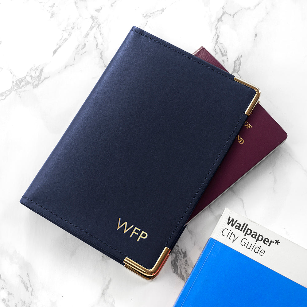Personalised Luxury Leather Passport Cover