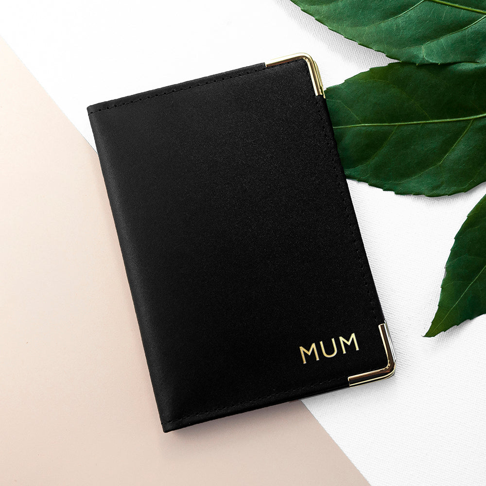 Personalised Luxury Leather Passport Cover