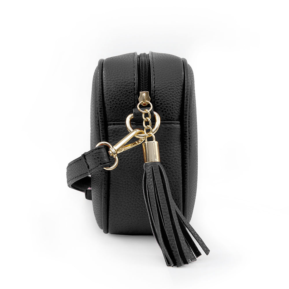 Personalised Vegan Leather Bag in Black