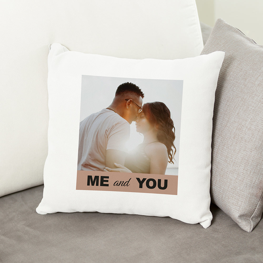 Personalised Couple’s Photo Cushion Cover