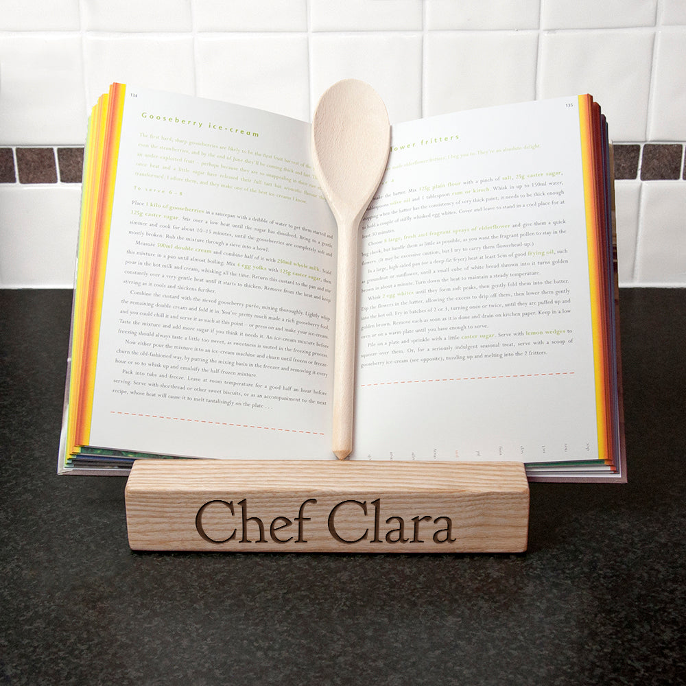 Personalised Double Kitchen Recipe Book or Tablet Holder