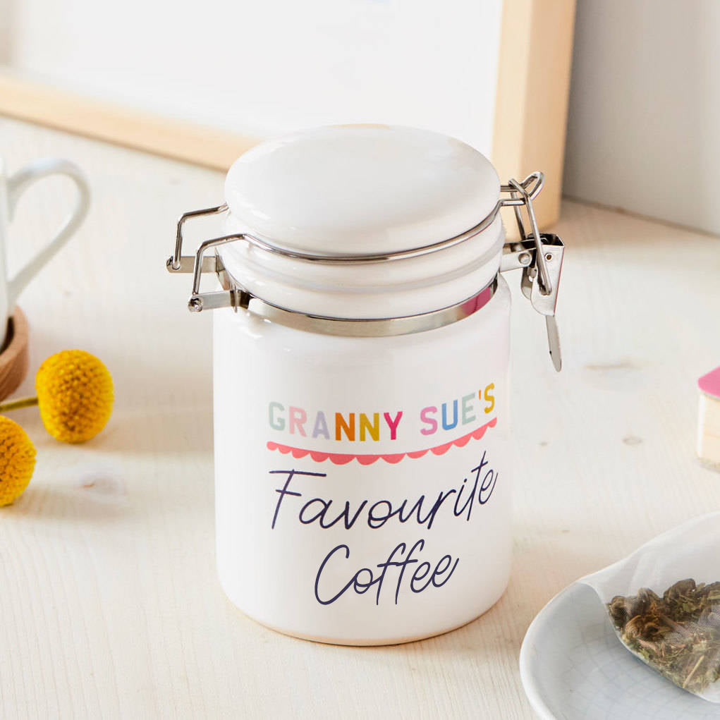 Personalised Coffee Ceramic Jar
