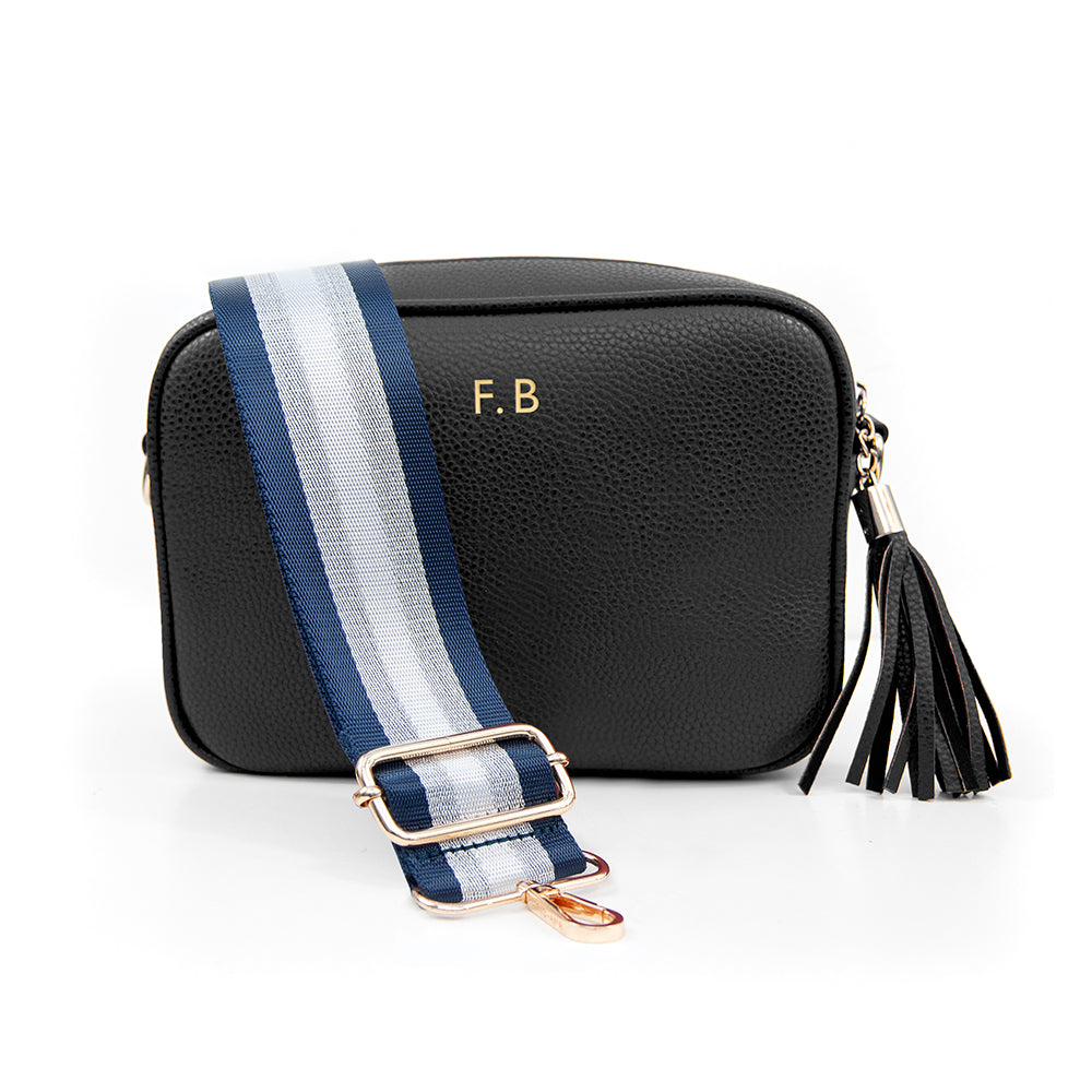 Personalised Vegan Leather Bag in Black