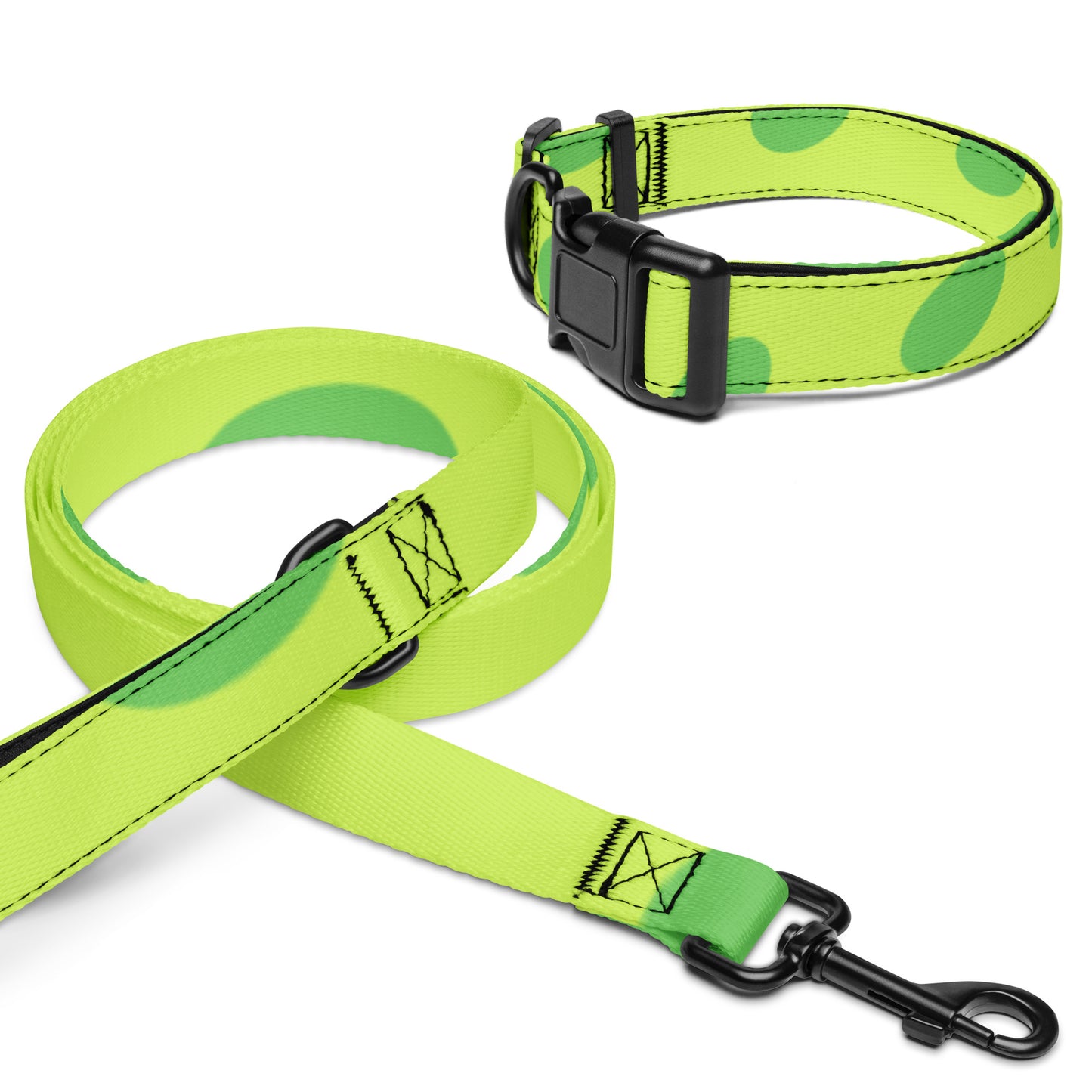 Pet Collar & Leash Set - Green