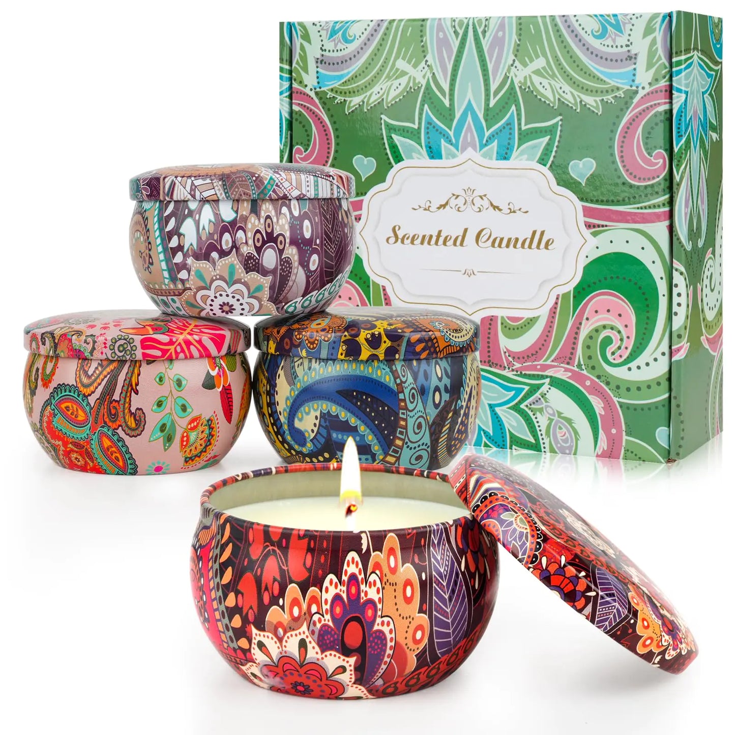 Scented Candles Gift Set, 4 Pack