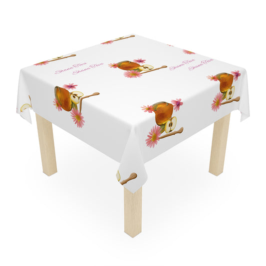 Rosh Hashanah Tablecloth - White