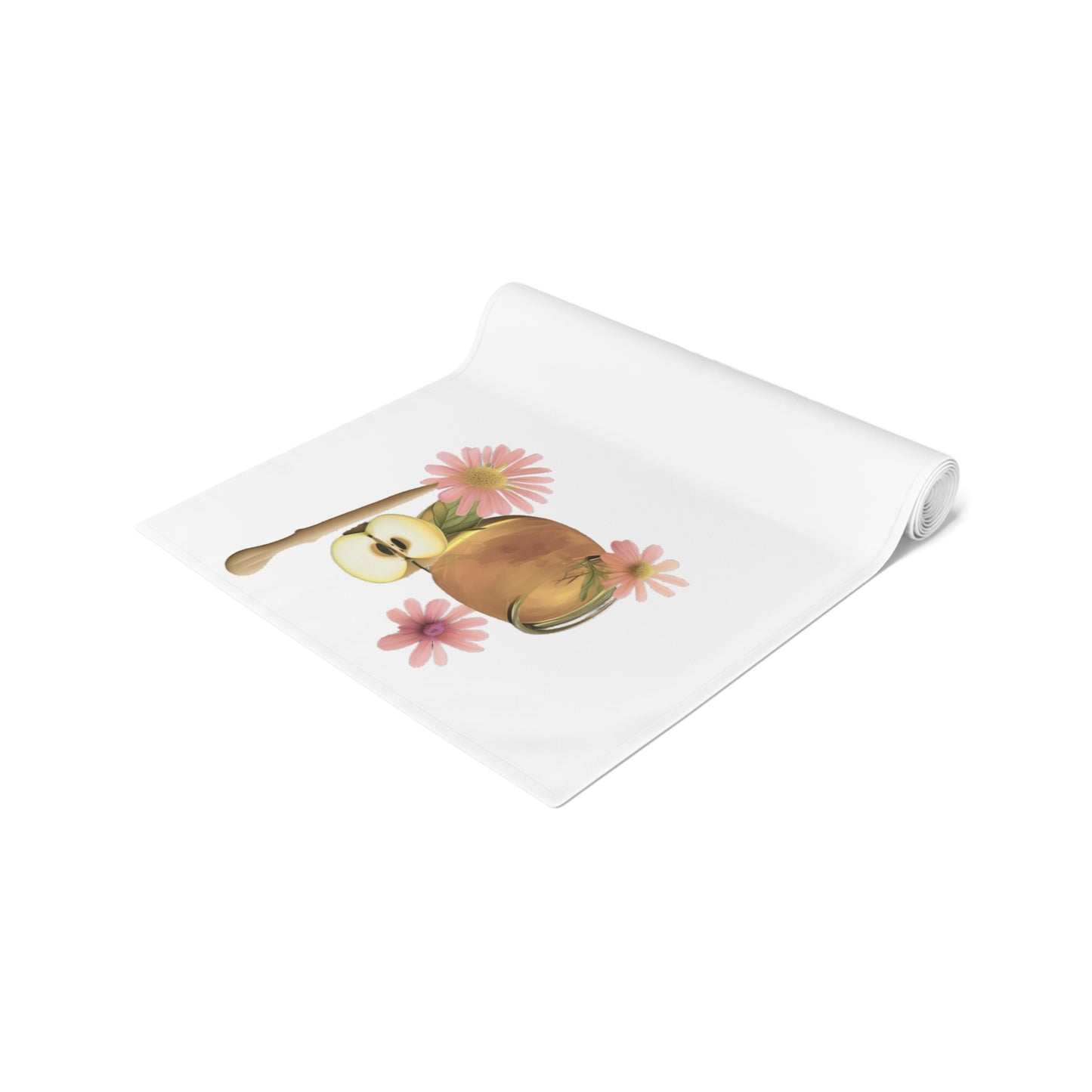 Rosh Hashanah Table Runner - White