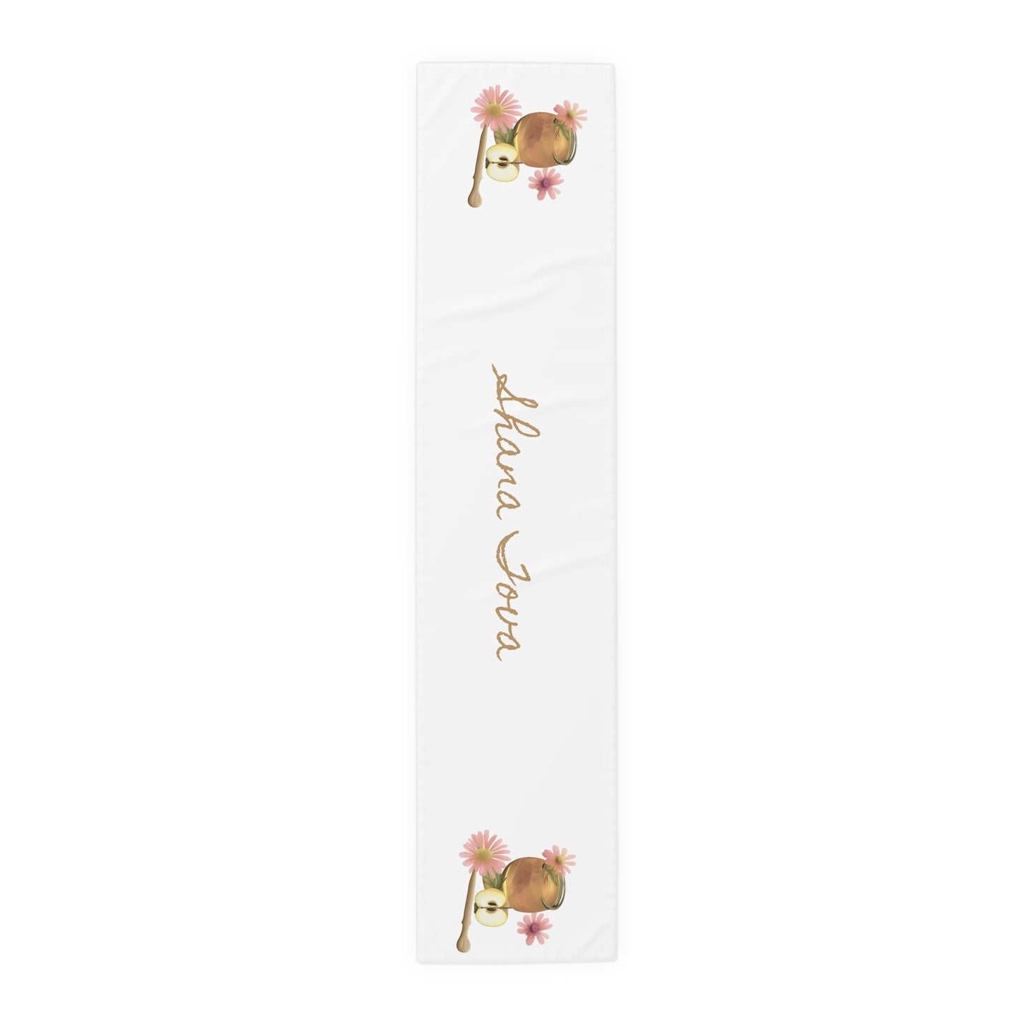 Rosh Hashanah Table Runner - White