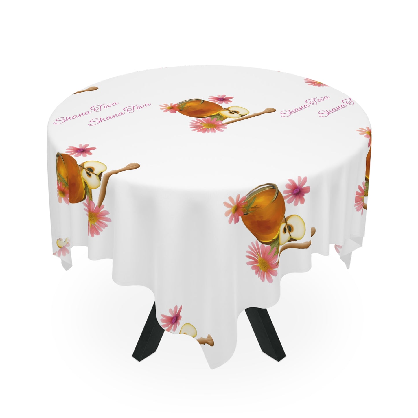 Rosh Hashanah Tablecloth - White