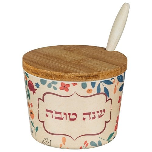 Rosh Hashanah Honey Dish, Shanah Tovah - Red