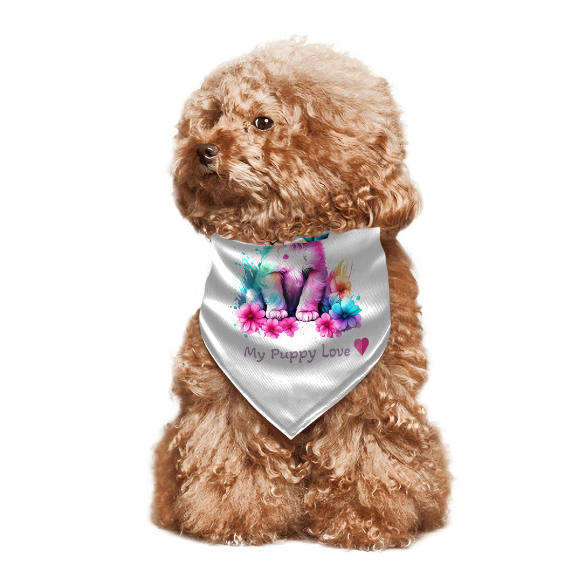 Pet Decorative Triangle Scarf My Puppy Love
