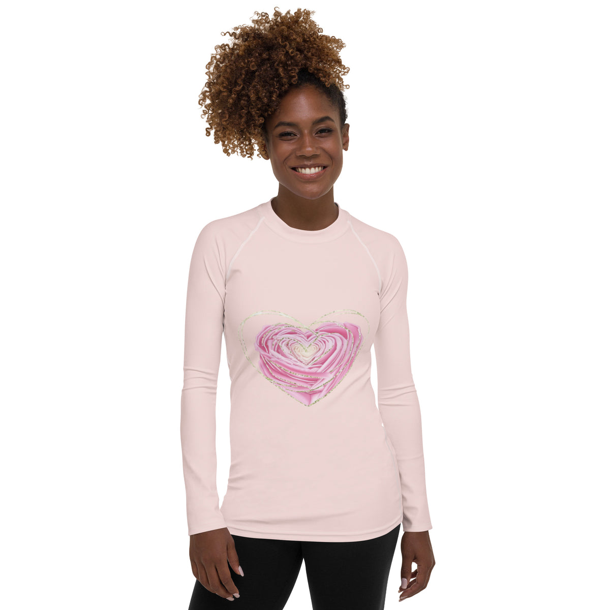Swimwear Rash Guard Rose Detail