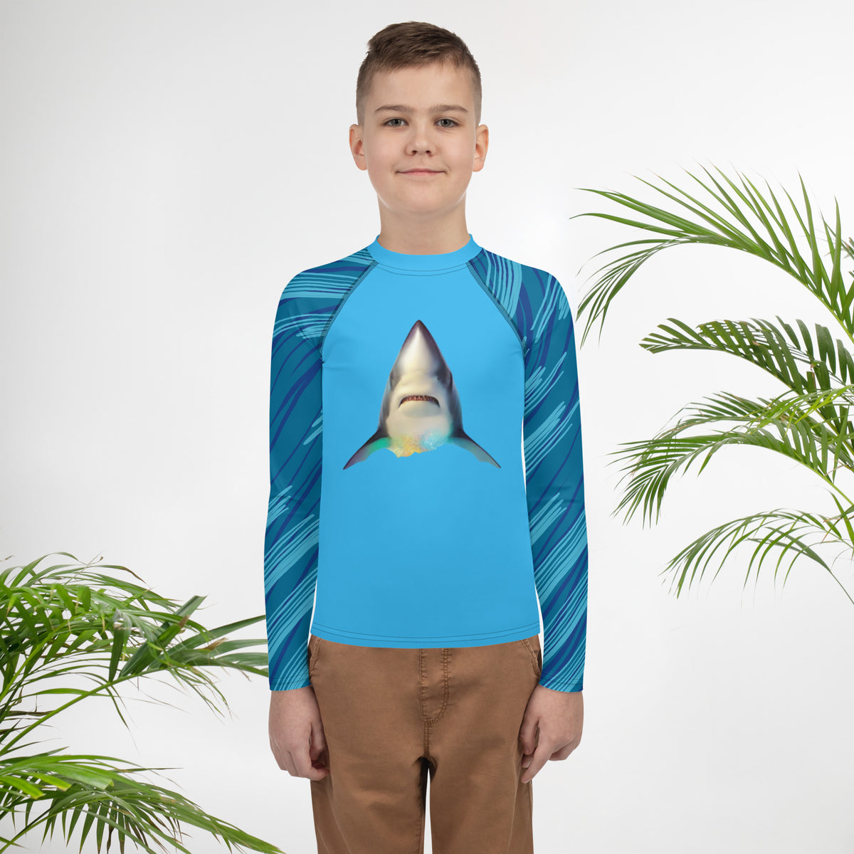 Swimwear Rash Guard Shark Detail T8 16