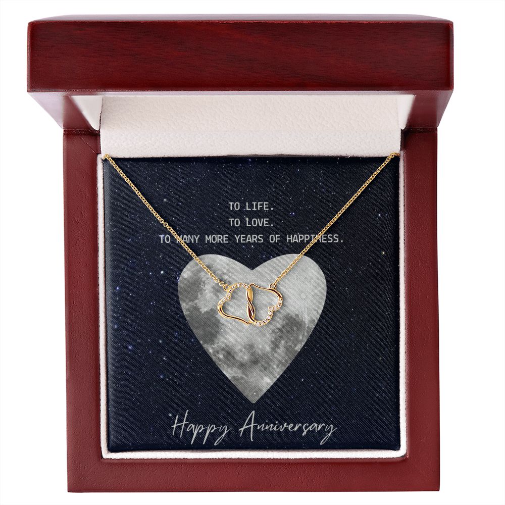 To My Wife Anniversary Celebrations. Everlasting Love Necklace