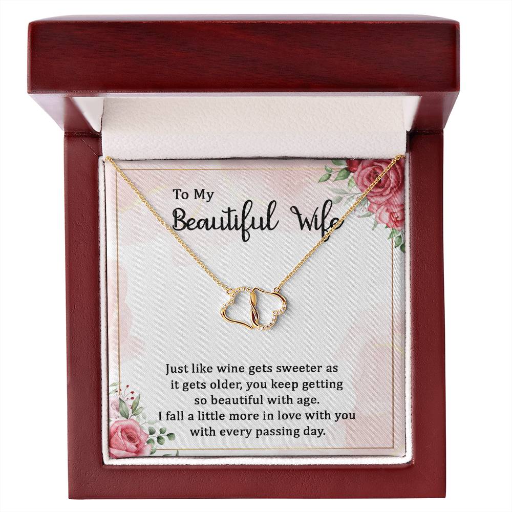To My Beautiful Wife Everlasting Love Necklace