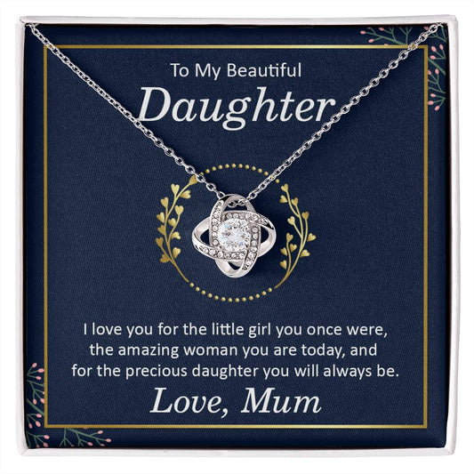 To My Beautiful Daughter - Love Know Necklace