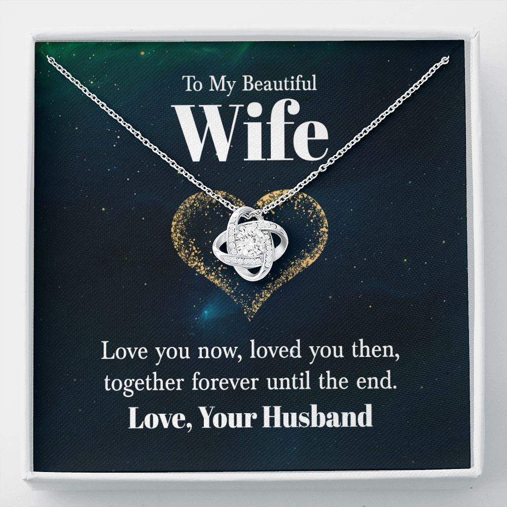 To My Wife Love Knot Necklace