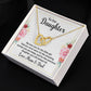 Daughter - Interlocking Hearts Necklace