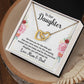 Daughter - Interlocking Hearts Necklace