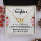 Daughter - Interlocking Hearts Necklace