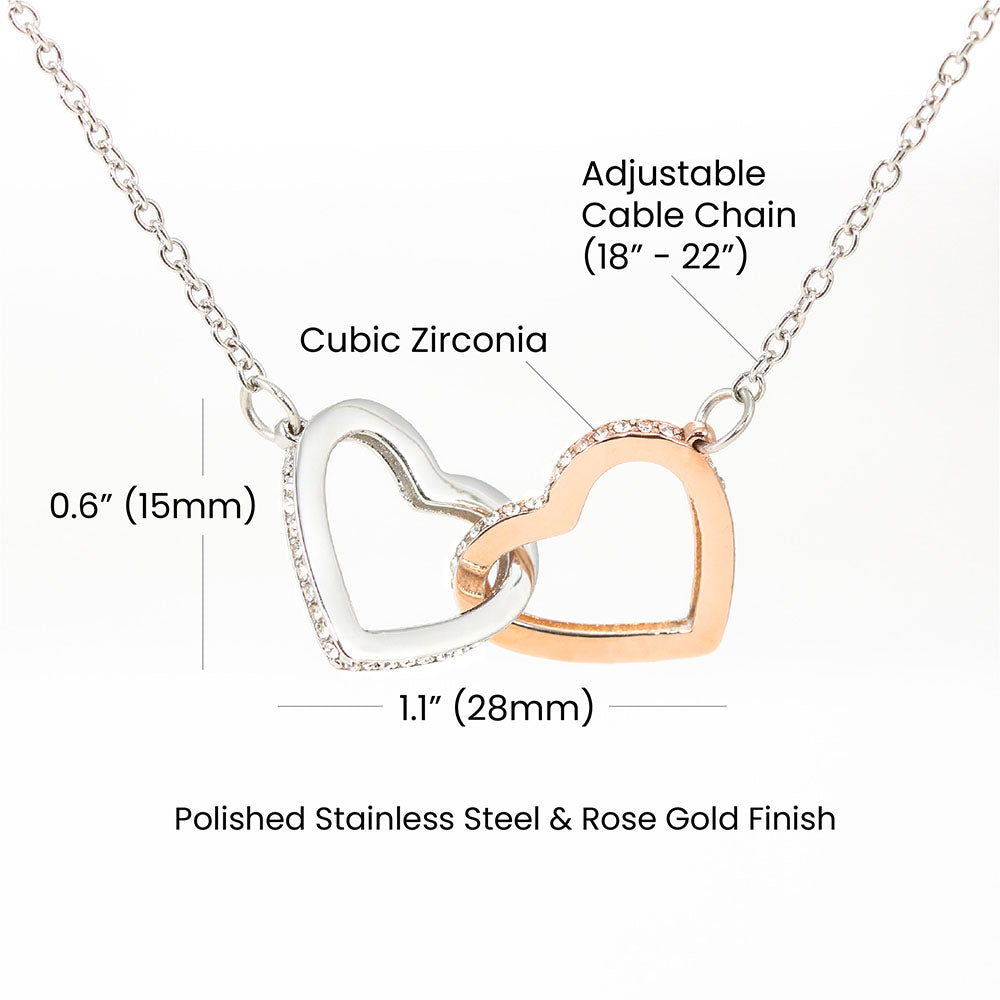 To My Wife - Interlocking Hears Necklace