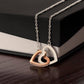 Daughter - Interlocking Hearts Necklace