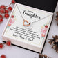 Daughter - Interlocking Hearts Necklace